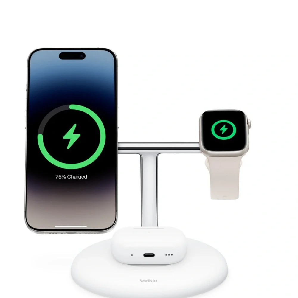 Belkin White Wireless Charging Stand
